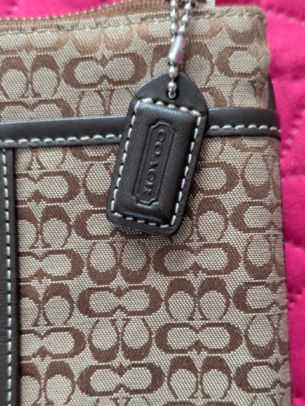 Coach Tan/Brown Signature Crossbody and Wallet Set - Picture 4 of 9